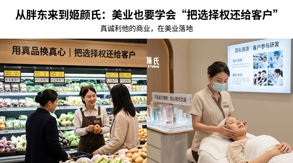 从胖东来到姬颜氏：美业也要学会“把选择权还给客户”